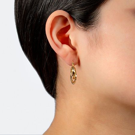 Included: 1 Pair of EarringsFeatures: Nickel FreeEarring Back: HingedStone: No StoneMetal Color: Gold ToneEarring Length: 26mmEarring Width: 5.8mmMetal: 14k Gold Over BrassCare: Wipe CleanCountry of Origin: Imported Pierced 14k Gold-filled Hoop Earrings, Gold 14k Gold-filled Pierced Hoop Earrings, Gold 14k Gold-filled Hoop Earrings, Pierced Gold Hoop Earrings 14k Gold Filled, Modern Gold Huggie Earrings With Lever Back, Gold 14k Gold-filled Hoop Earrings For Anniversary, Gold 14k Gold Filled Hoop Earrings For Anniversary, Anniversary Gold Hoop Earrings 14k Gold Filled, Gold Hoop Earrings With Lever Back