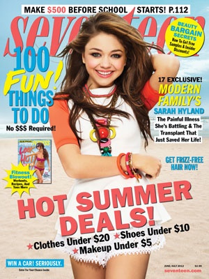 .. Modern Family Sarah Hyland, Seventeen Magazine Covers, Celebrity Fitness, Workout Hairstyles, Sarah Hyland, Teen Magazine, Frizz Free Hair, Celebrity Workout, Seventeen Magazine