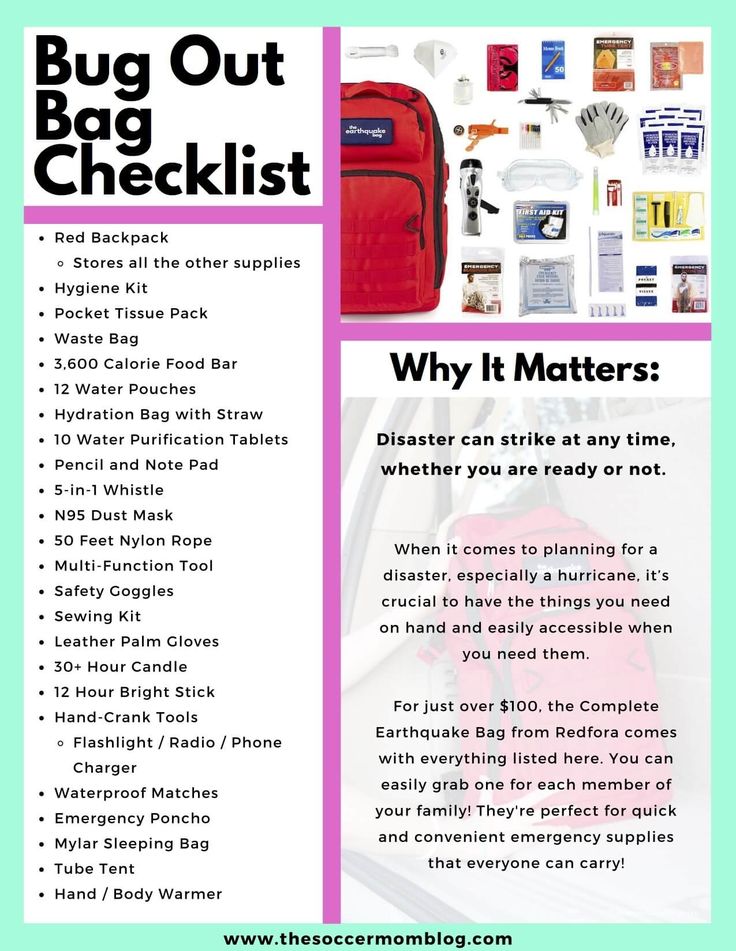 Learn what to pack in a bug out bag for emergencies and make sure you're ready for anything with our printable bug out bag checklist! Emergency Go Bag, Bug Out Bag Checklist, 1000 Lifehacks, Emergency Planning, Emergency Binder, Emergency Prepardness, Emergency Survival Kit, Doomsday Prepping, Survival Bag