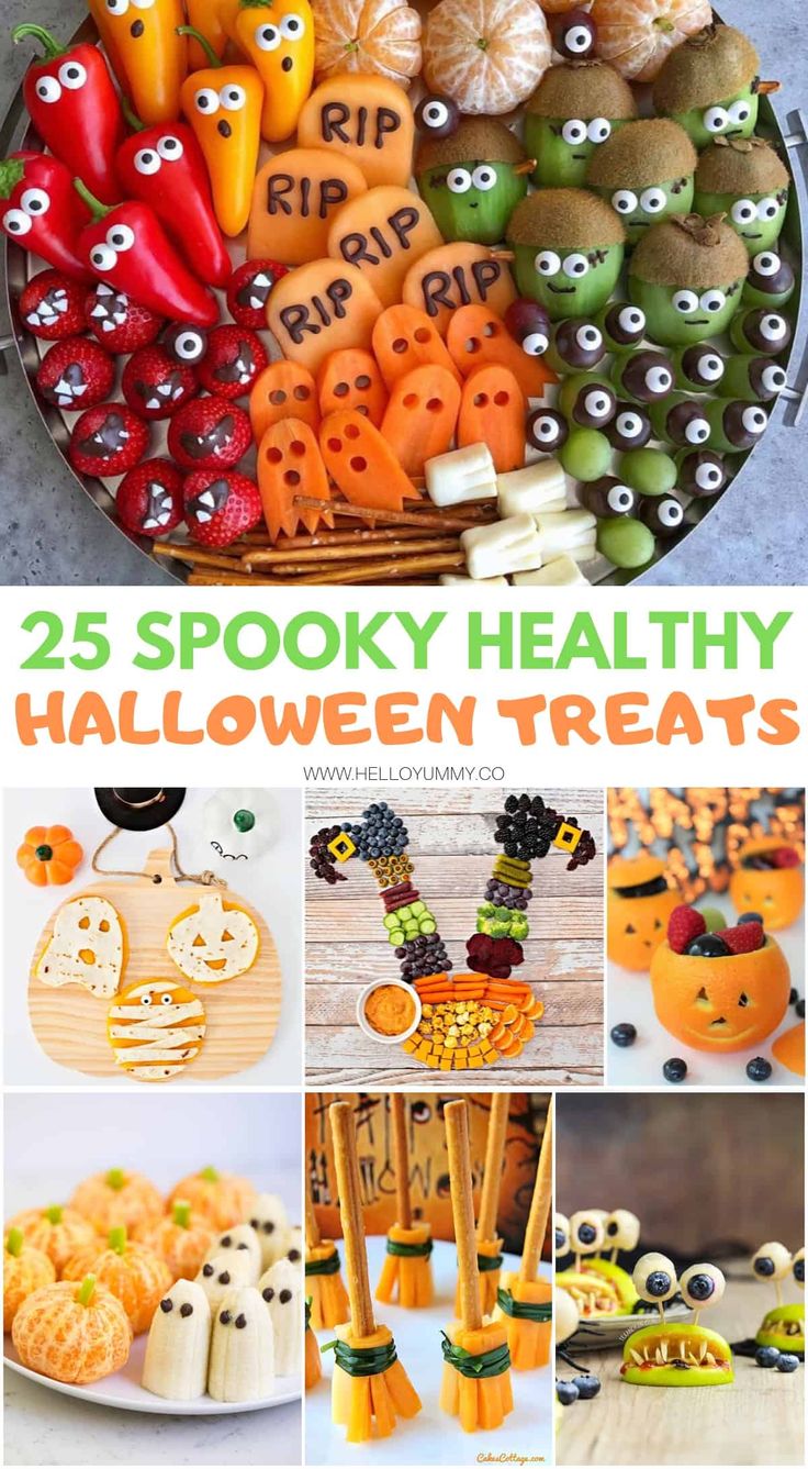 25 spooky healthy halloween treats that are easy to make and fun for kids