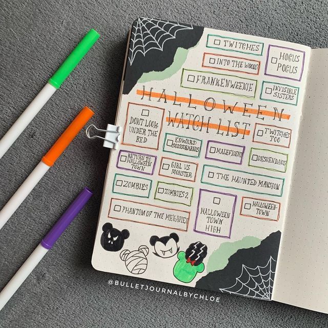 Halloween Bujo Weekly Spreads, Spooky Bujo Spreads, Journal Halloween Ideas, Halloween Bulletin Journal Ideas, October Spread Bullet Journal, Halloween Themed Bullet Journal, Halloween Planner Ideas, Halloween Bujo Spreads, Halloween Bujo Theme