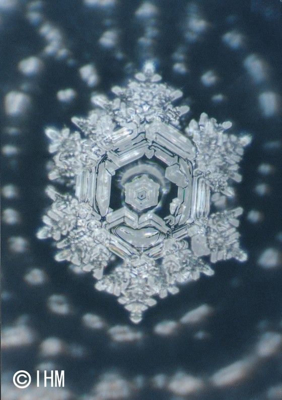 a snowflake is shown in the middle of an image