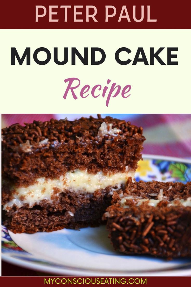 a close up of a piece of cake on a plate with the words mould cake recipe