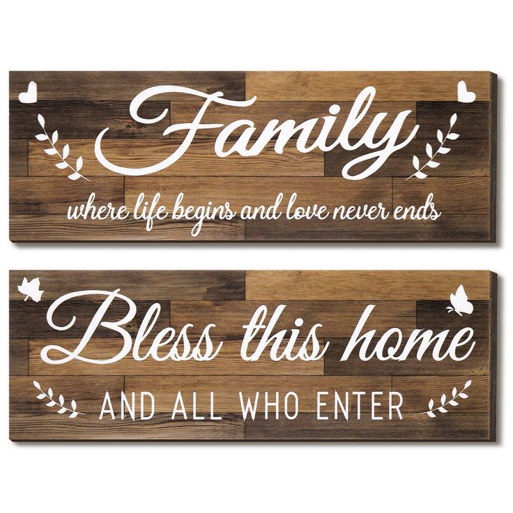 PRICES MAY VARY. Product content: you will get 2 pieces rustic wooden signs in different patterns, both of them have the same size, which measure approx. 13.8 x 4.7 inch/ 35 x 12 cm, and 0.24 inch in thickness, enough quantity and suitable measurement to satisfy your home decoration needs in daily life; Notice: the colors may exist slight difference due to different screen, and the size is well-proportioned Add warmth to your home: the rustic wooden hanging sign is designed with a background wit Rustic Wooden Signs, Distressed Decor, Wooden Family Signs, Home Wooden Signs, Entryway Signs, Farmhouse Entryway, Wall Decor Wood, Family Wall Decor, Rustic Wooden Sign