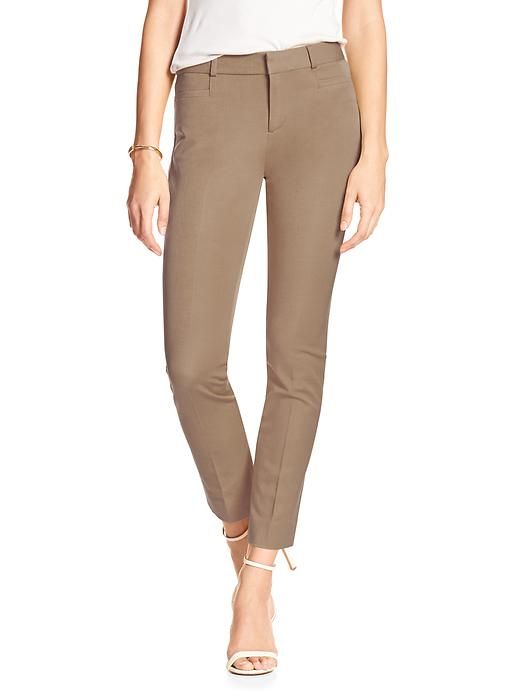 Slim Fit Straight Pants, Classic Elastane Bottoms, Solid Color Straight Stretch Bottoms, Classic Straight Stretch Dress Pants, Solid Straight Stretch Bottoms, Classic Stretch Elastane Bottoms, Classic Stretch Straight Dress Pants, Elegant Comfort Stretch Bottoms For Business Casual, Classic Mid-rise Stretch Bottoms