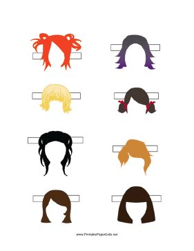 an image of different hair styles