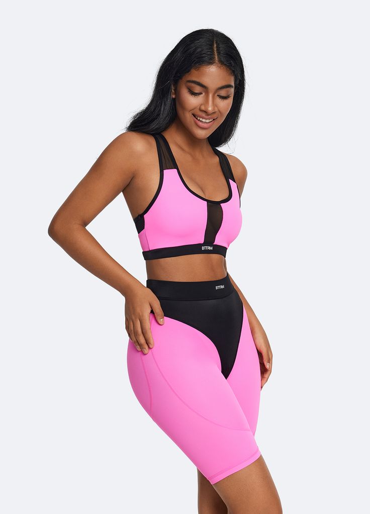 Designed to elevate your style and performance, the High Impact Sports Bra is crafted with supportive straps for comfort and stability. It also features a chic mesh panel for breathability. Pair that with the burst of energy from the vivid pop of color, and we know you’ll experience the perfect blend of fashion and function. Breathable Nylon Sporty Activewear, Sporty Breathable Nylon Activewear, Supportive Pink Activewear With Built-in Padding, Nylon Activewear For Light Sports With Light Support, Pink Activewear With Built-in Padding For Light Sports, Mesh Sports Bra With Built-in Padding For Yoga, Mesh Sports Bra With Built-in Padding For Gym, Compressive Breathable Mesh Activewear For Sports, Breathable Mesh Sports Bra For Light Sports