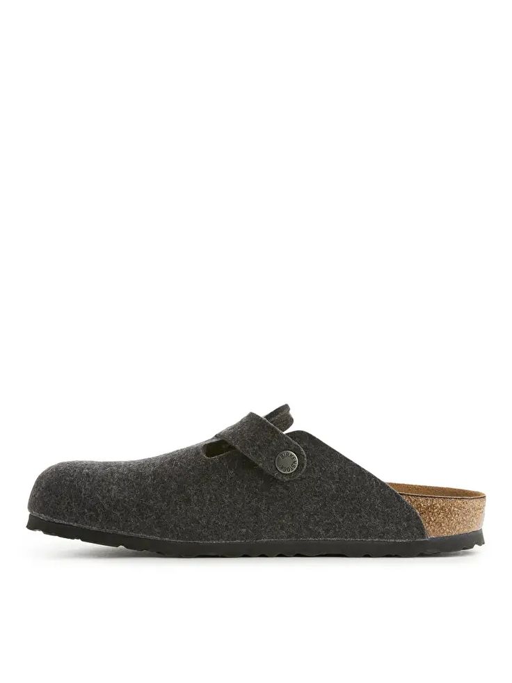 Birkenstock Boston Wool Clogs - Grey - ARKET WW Wool Clogs With Cushioned Footbed And Round Toe, Winter Slip-on Clogs With Buckle Closure, Winter Buckle Closure Slip-on Clogs, Comfortable Outdoor Clogs With Buckle Closure, Winter Clogs With Buckle Closure And Round Toe, Wool Clogs With Rubber Sole And Round Toe, Casual Wool Slip-on Clogs, Winter Wool Clogs With Round Toe, Wool Clogs With Round Toe For Winter