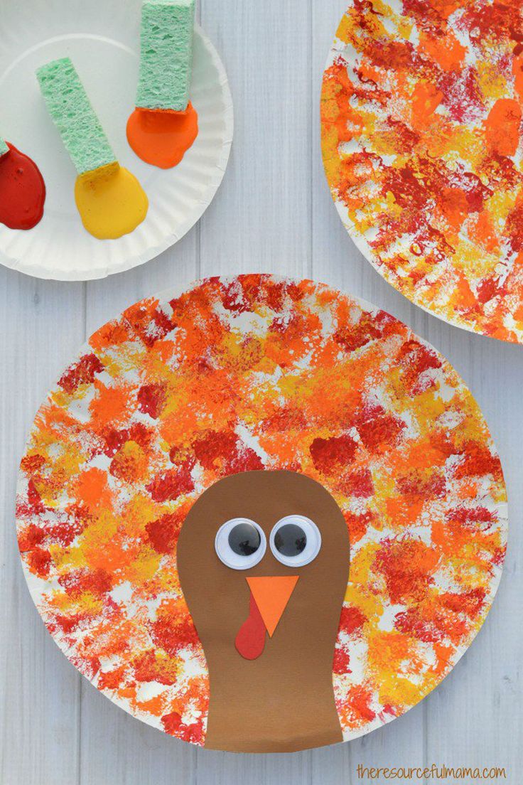 paper plate turkey craft for kids to make