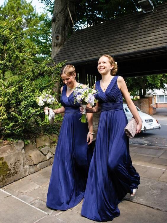 Royal Blue Bridesmaid Dresses Long Pleated Simple Modest Bridesmaid Dresses ARD1142-SheerGirl Royal Blue Bridesmaid Dresses Long, Blue Bridesmaid Dresses Long, Dark Blue Bridesmaid Dresses, Bridesmaid Dresses Long Blue, Royal Blue Bridesmaids, Royal Blue Bridesmaid Dresses, Blue Bridesmaid Dress, Dress With Pleats, Modest Bridesmaid Dresses