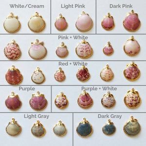 the different types of seashells are shown in various colors and sizes, along with their names