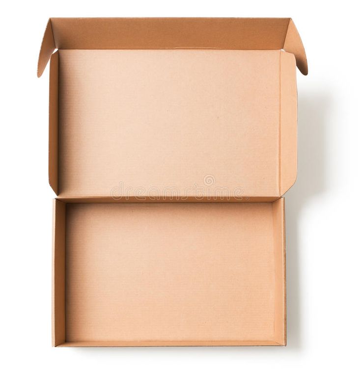 an open cardboard box on a white background royalty images and clippings are included in this image