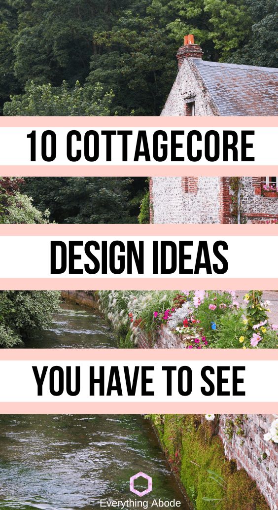 the words, 10 cottage decor design ideas you have to see in this postcard