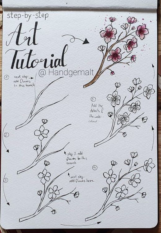 a drawing book with flowers and writing on the cover, along with twine of twine