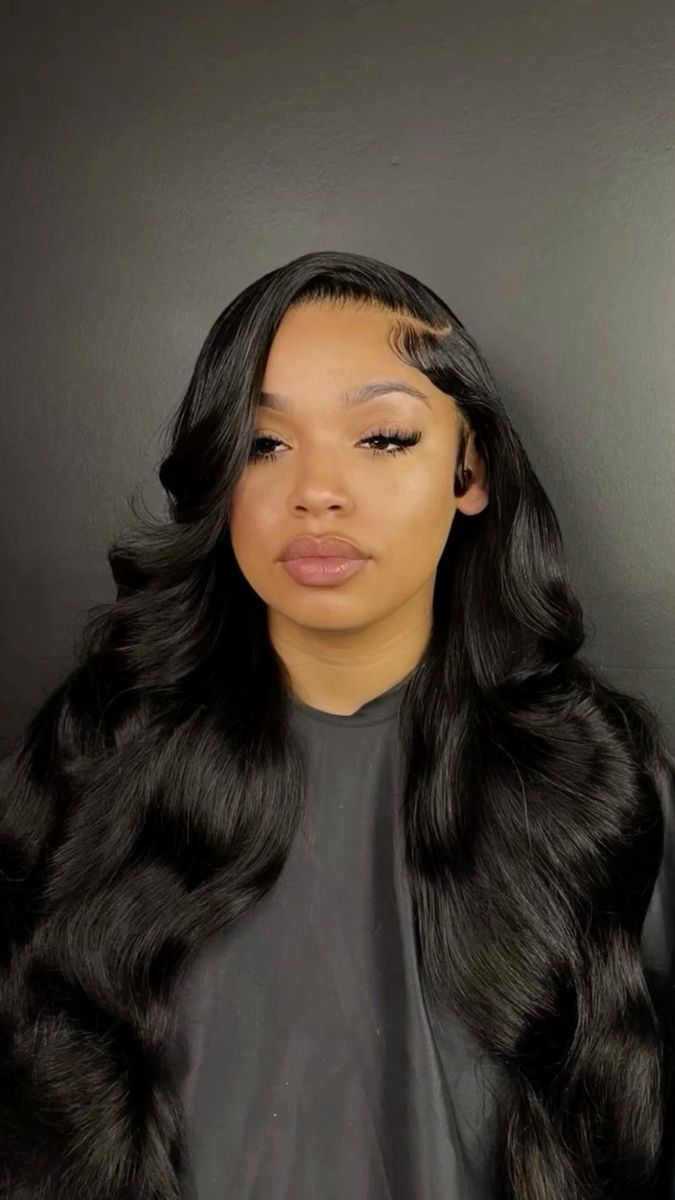 Lace Front Wigs For Black Women Side Part, 20 Birthday Hairstyle, Curly Side Part Sew In, Closure Sew In Side Part, Quick Weave Hairstyles Side Part, Side Part Curly Wig, Side Part Wig Install, Black Bride Wedding, Bundles Hairstyles