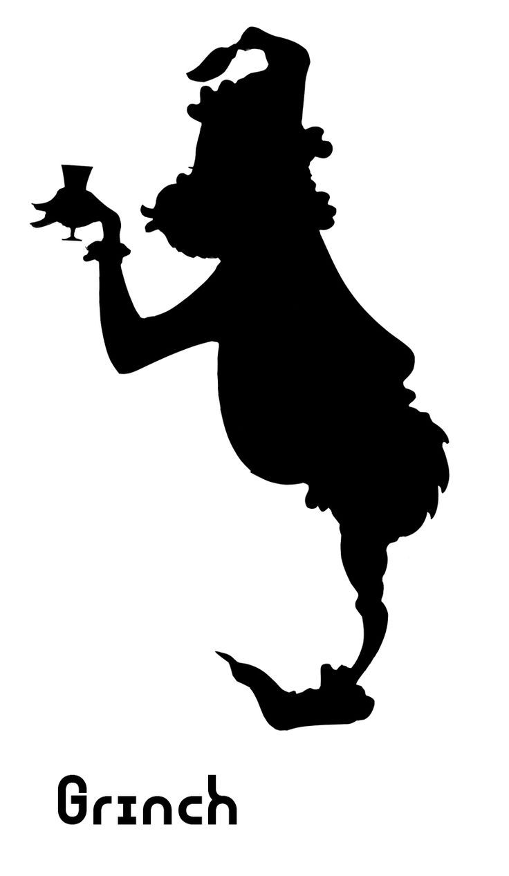 a black and white silhouette of a bird holding a wine glass with the word grin on it