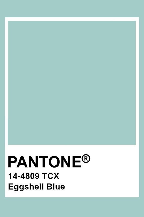 pantone's eggshell blue color is shown