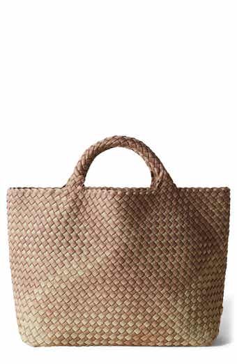 NAGHEDI Medium St. Barths Tote | Nordstrom Woven Double Handle Bags For On-the-go, Rectangular Woven Bag For On-the-go, On-the-go Woven Bags With Double Handles, Rectangular Straw Bag With Braided Handles For On-the-go, Woven Leather Double Handle Beach Bag, Double Handle Woven Leather Beach Bag, Everyday Woven Leather Beach Bag With Double Handle, Everyday Double Handle Woven Leather Beach Bag, On-the-go Straw Tote Bag With Braided Handles