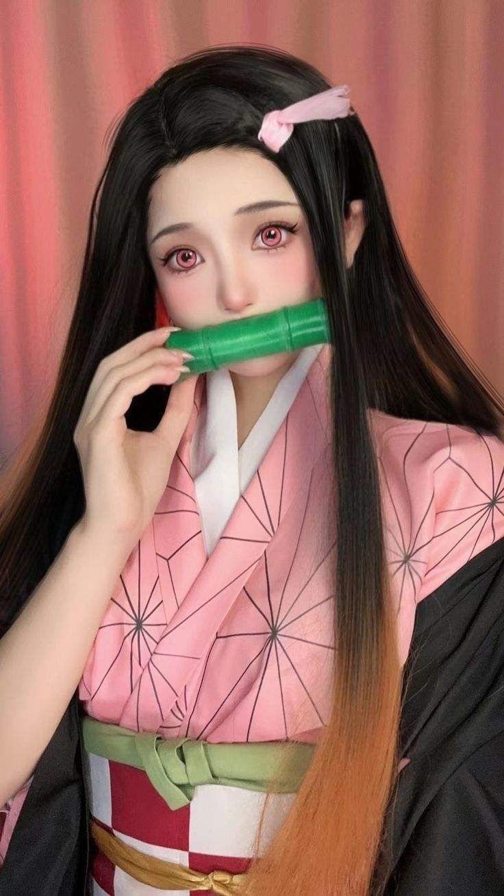 Cute Instagram Names, Nezuko Fanart, Bleach Figures, Nezuko Chan, Nezuko Cosplay, Anime Cosplay Makeup, Snk Cosplay, Kawaii Cosplay, Demon King Anime