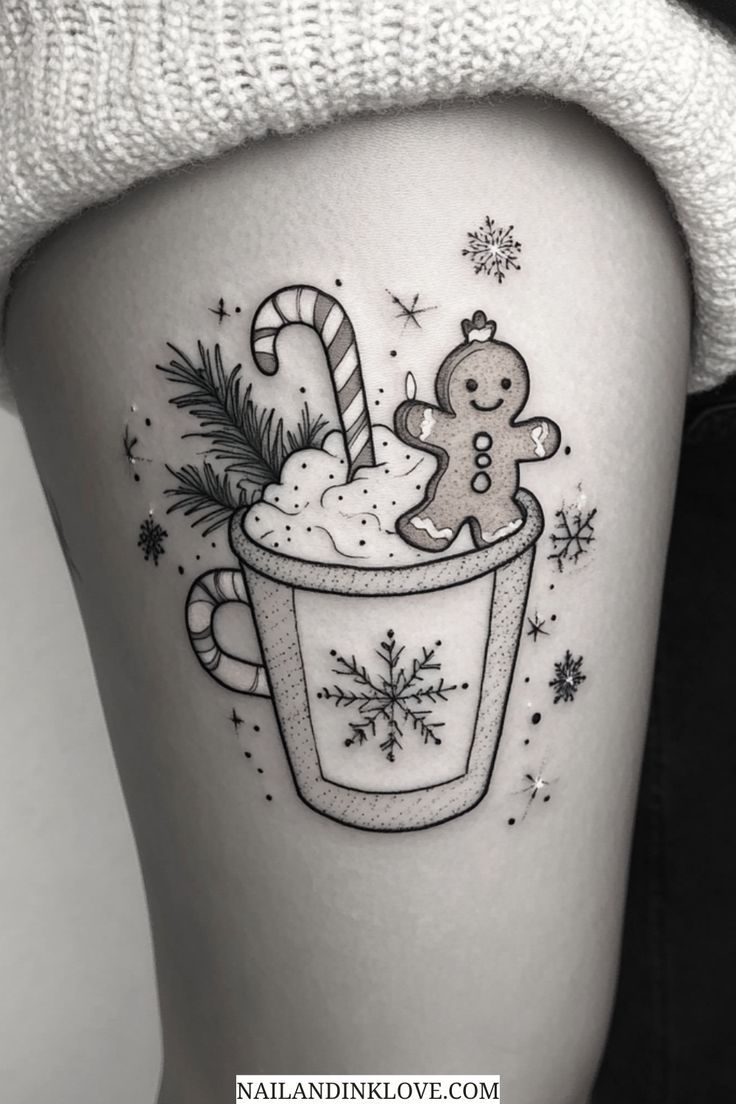 Black and white Christmas tattoos, Christmas tree tattoo, snow flake tattoo, Christmas tattoo black and white, snow globe tattoos, and shape tattoos Christmas Tree Tattoo, Tattoos For Women Forearm, Christmas Tattoo Ideas, Feminine Arm Tattoos, Small Feminine Tattoos, Christmas Tattoos, Black And White Christmas Tree, Globe Tattoos, Heart Tattoo Wrist