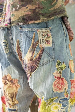 Artisanats Denim, Magnolia Pearls, True Believer, Cinch Belt, Denim Crafts, Magnolia Pearl, Upcycled Fashion, Floral Applique, Dream Clothes