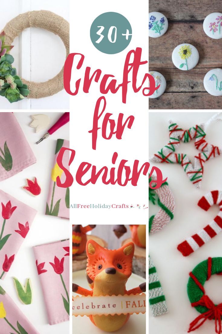 crafts for seniors with the title overlay