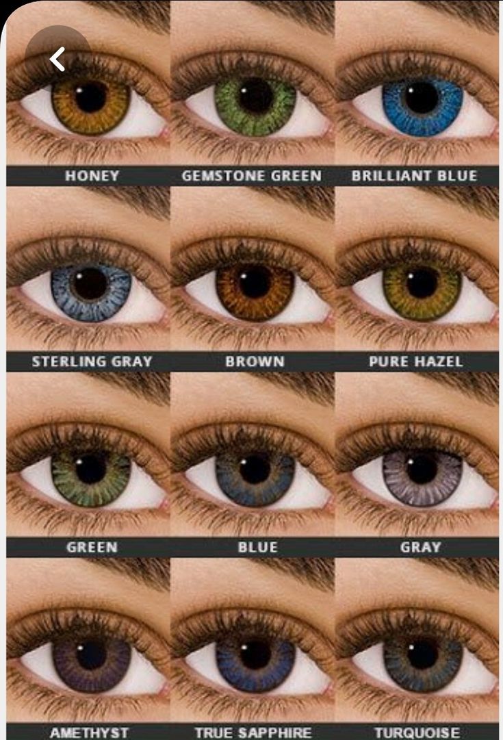 Colors Chart, Eye Color Chart, Green Contacts Lenses, Air Optix, Colored Eye Contacts, Prescription Colored Contacts, Eye Contact Lenses, Sterling Grey, Green Contacts