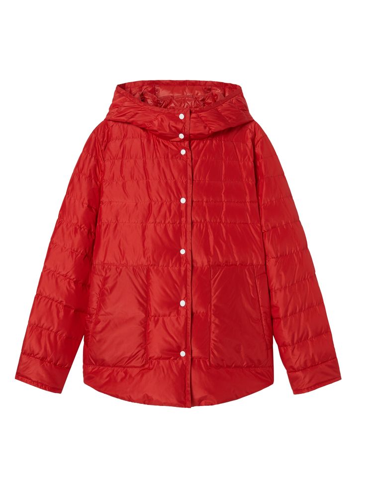 'New Year' Red Puffer Jacket - Urlazh New York Casual Down Puffer Jacket With Drawstring Hood, Red Hooded Puffer Jacket With Pockets, Red Nylon Outerwear With Adjustable Hood, Red Nylon Hooded Jacket For Fall, Red Hooded Puffer Jacket With Detachable Hood, Red Puffer Jacket With Detachable Hood, Fall Red Nylon Puffer Jacket, Red Nylon Puffer Jacket For Fall, Red Nylon Puffer Jacket For Cold Weather