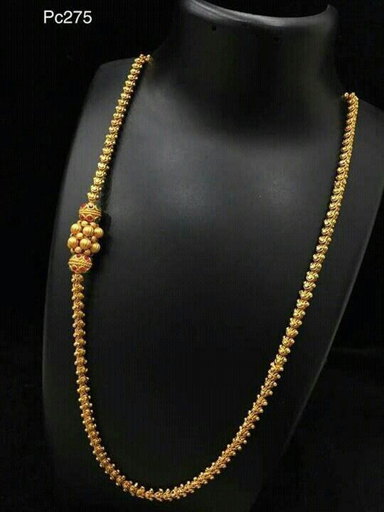 Mugapu Thali Chain, Mopu Designs Gold, Mangalya Chain Designs Gold, Thali Chain Designs Gold, Chain Designs Gold, Thali Chain, Gold Temple Jewellery, Gold Jewelry Simple Necklace, Gold Mangalsutra Designs