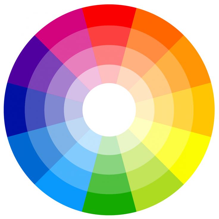 a color wheel with different colors in it