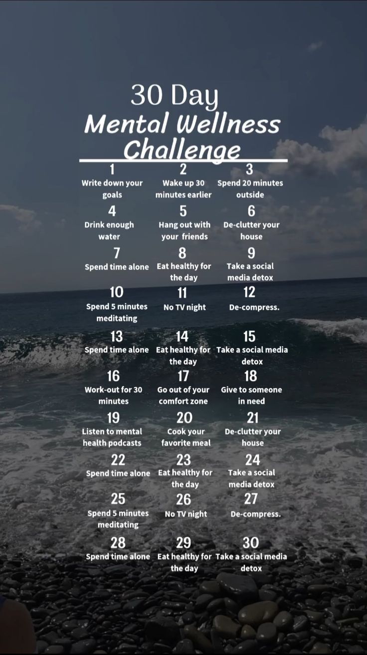 30 day mental wellness challenge 💫 Mental Fitness Challenge, 30 Day Mental Wellness Challenge, 30 Days Health Challenge, 30 Days Mental Health Challenge, 30 Day Challenge Lifestyle, 30 Day Mental Health Challenge, Mental Wellness Challenge, Mental Health Challenge, How To Start Meditating