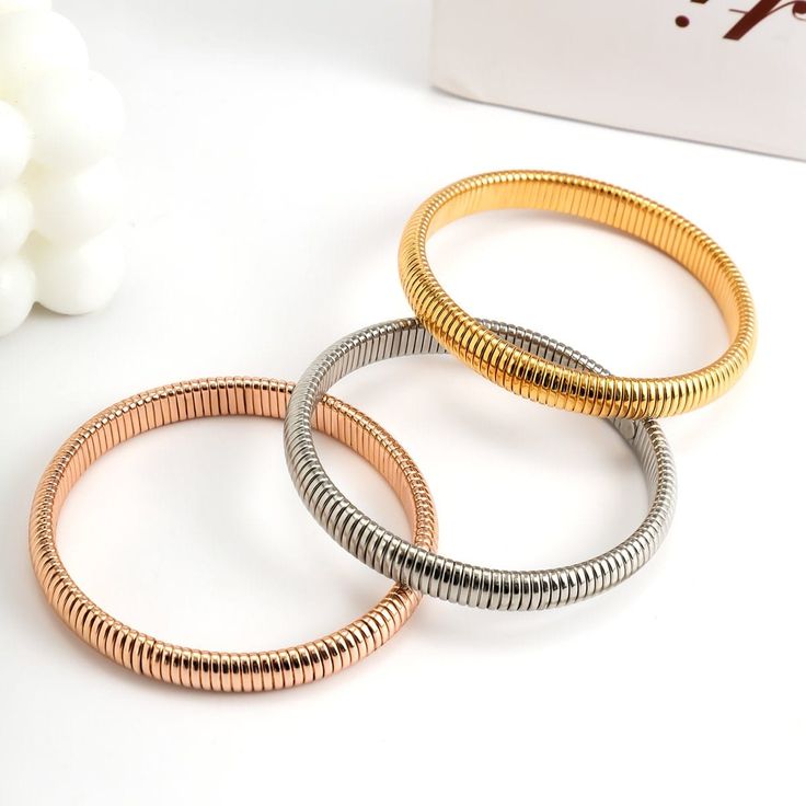 Description:Geometric Metallic Bangle BraceletSpecification:Size: Dia 6.8"Weight: 0.86 oz/pcsMaterial: alloy metalColor: gold/silver/rose goldFeatures & Details:The price quoted is for one piece of bangle only.This geometric metallic bangle bracelet is made of nickel-free. lead-free. cadmium-free and hypoallergenic materials. which will not turn your skin green or cause anaphylactic reaction.It is easy to match your different outfits and also suitable for any occasions like wedding. banquet. cos Adjustable Metal Bracelets For Fashion, Minimalist Alloy Bangle Bracelets, Trendy Flexible Bangle Jewelry, Modern Rose Gold Party Bracelets, Gold Alloy Bangle Bracelet, Modern Gold Metal Bracelet For Party, Minimalist Alloy Bangle Bracelet, Trendy Gold Alloy Bracelets, Rose Gold Metal Bangle