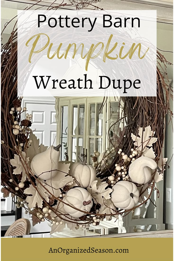 Pottery Barn Fall 2024, Pottery Barn Diy Decor, Pottery Barn Halloween Diy, Autumn Wreaths For Front Door Diy, Fall Wreaths For Front Door Diy, Diy Fall Wreath For Front Door, Pumpkin Diy Decor, Diy Fall Wall Decor, Fall Craft Party