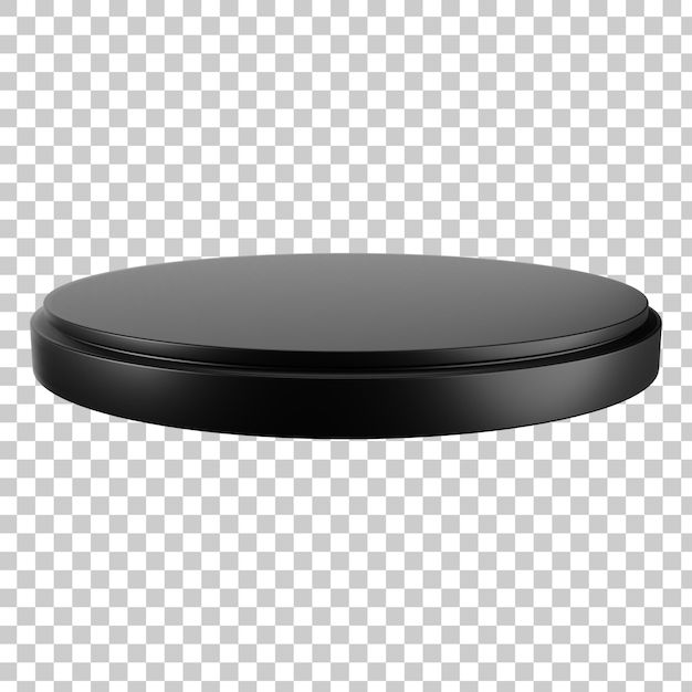 a black round object on a transparent background