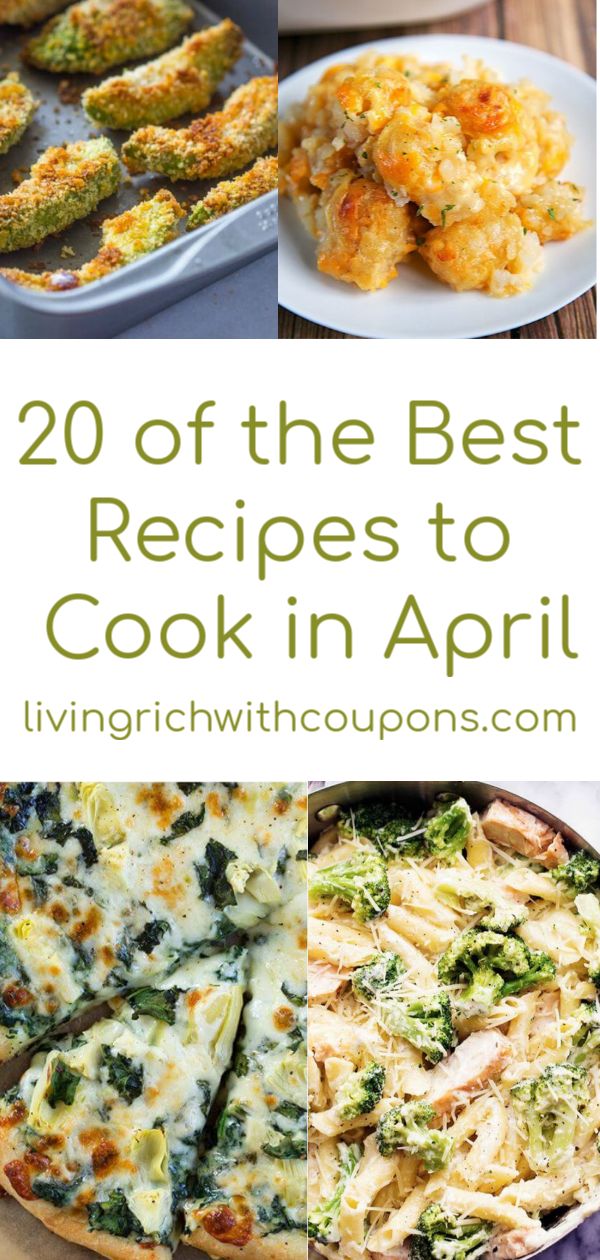 the best recipes to cook in april