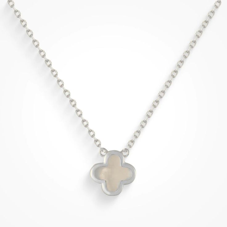 - Clover pendant necklace

- 14 karat gold or silver plated

- Made to last

- Length: 16" + 2" extender

- Pendant size: 1.1 CM Lucky Necklace, Chainmail Bracelet, Girl Necklace, Clover Pendant, Clover Charm, Jewel Necklace, Lucky Girl, Be Prepared, Girls Necklaces