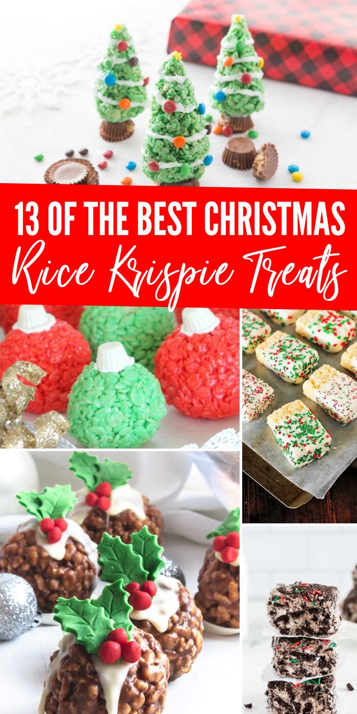 the best christmas rice krispie treats