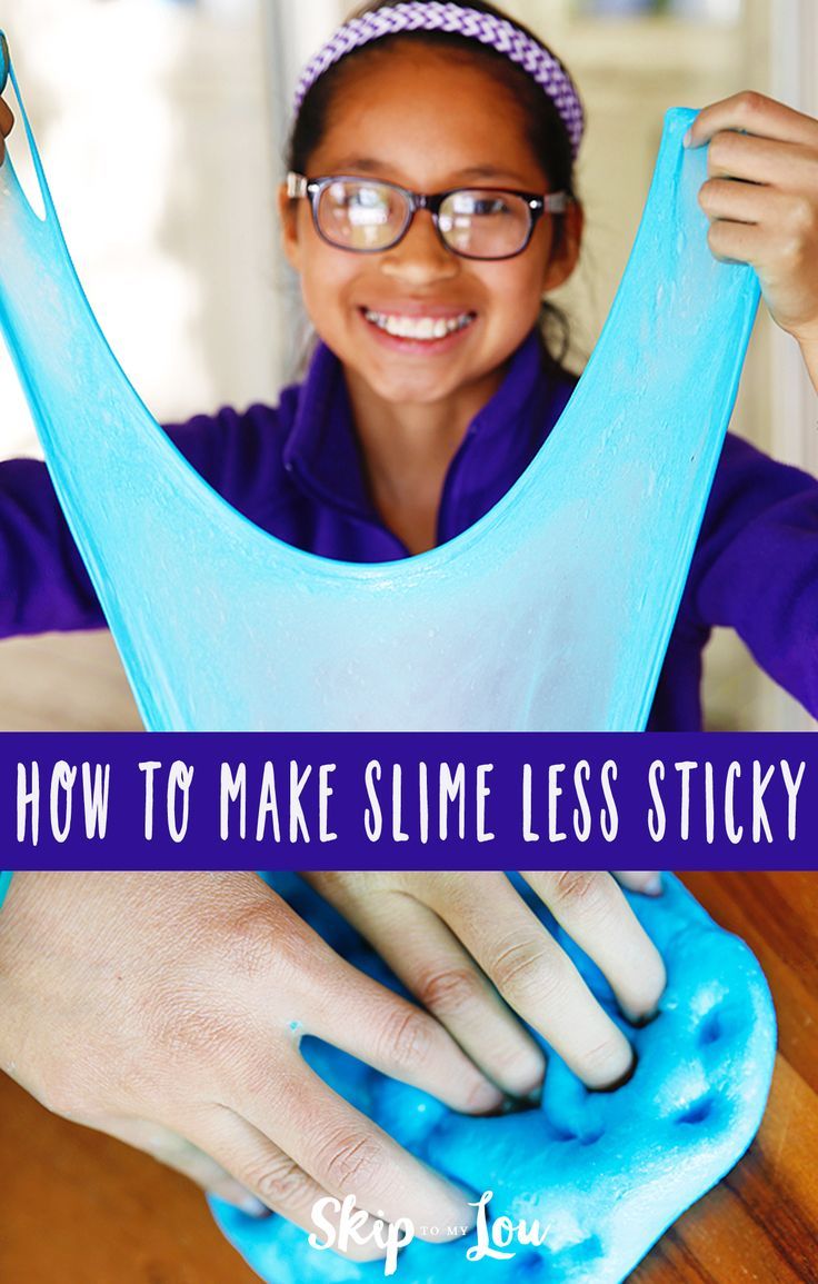 how to make slime less sticky How To Fix Slime, Cool Slime, Kids Play Dough, Cool Slime Recipes, Sticky Slime, Slime Recipes, Skip To My Lou, Diy Slime Recipe, Slime For Kids