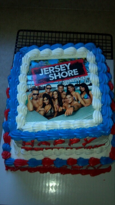 Jersey Shore cake Jersey Shore Cake Ideas, Jersey Shore Birthday Cake, Jersey Shore Wallpaper, Jersey Shore Birthday Party, Seaside Heights Nj, Y2k Inspo, Seaside Heights, 2013 Swag Era, Party Rock