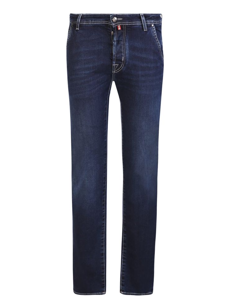 Crafted from premium denim, these Jacob Cohen jeans are distinguished by their refined design and attention to detail, ensuring a modern and versatile silhouette.Composition: 92% Cotton, 6% Emerald, 2% Elastane Jacob Cohen Jeans, Premium Denim, Dark Denim, Slim Fit Jeans, Fit Jeans, Emerald, Stitching, Slim Fit, Mens Outfits