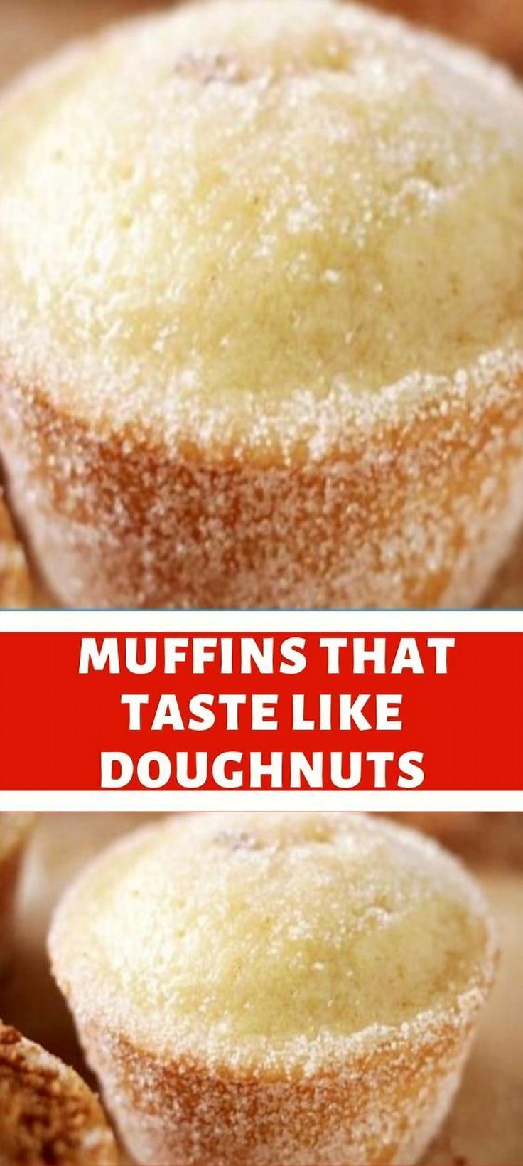 muffins that taste like doughnuts are shown in three different pictures with the words muffins that taste like doughnuts above them