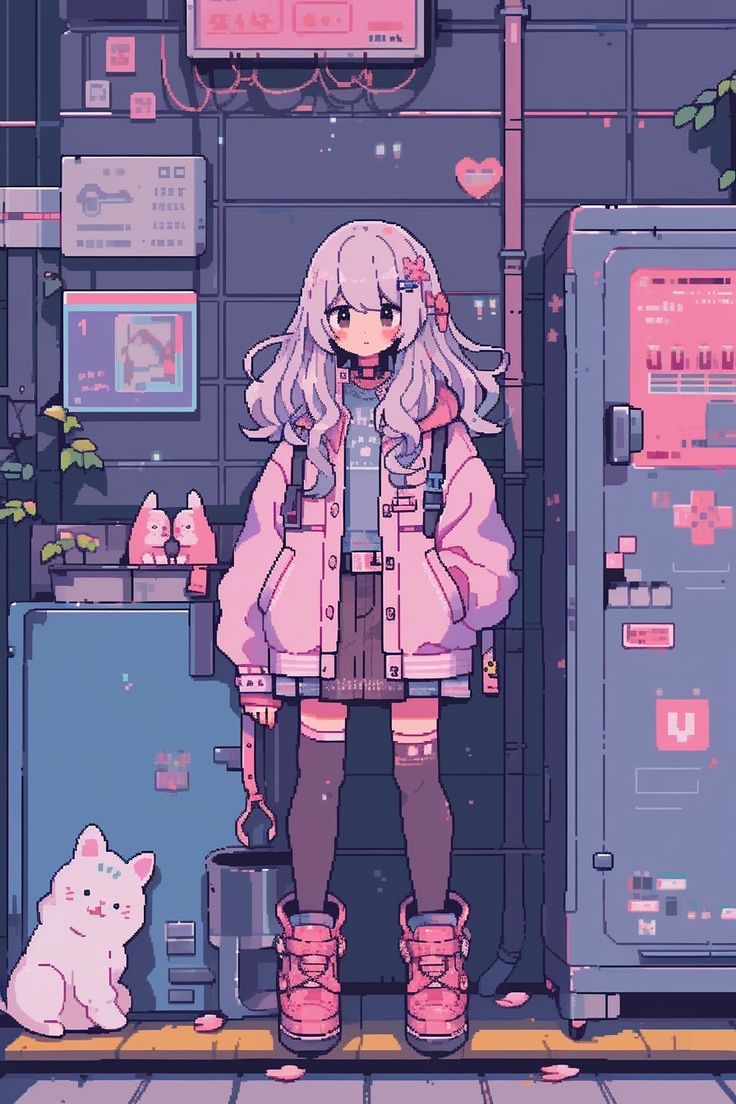 Poppy Character, Background Sketch, Purple Aesthetics, Anime Show, Arte 8 Bits, Pc Wallpaper, Diamond Paintings, Anime Pixel Art, Anime Artwork Wallpaper