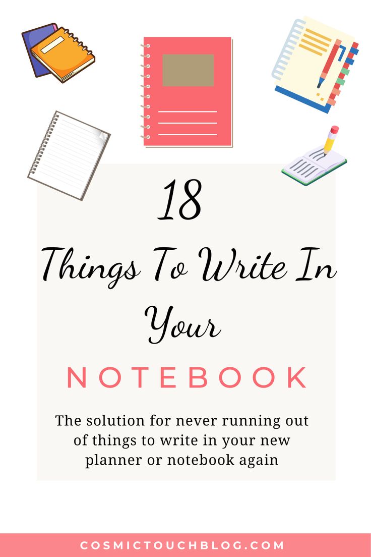 Looking for things to write in your new notebook? Here are 18 ideas and prompts that can be written down in your planner or journal. Notebook Planner Ideas Layout, Writing Notebook Ideas, Written Journal, Wellbeing Quotes, Empty Notebook, Chill Mood, Things To Write, Writers Notebook, Ruled Notebook