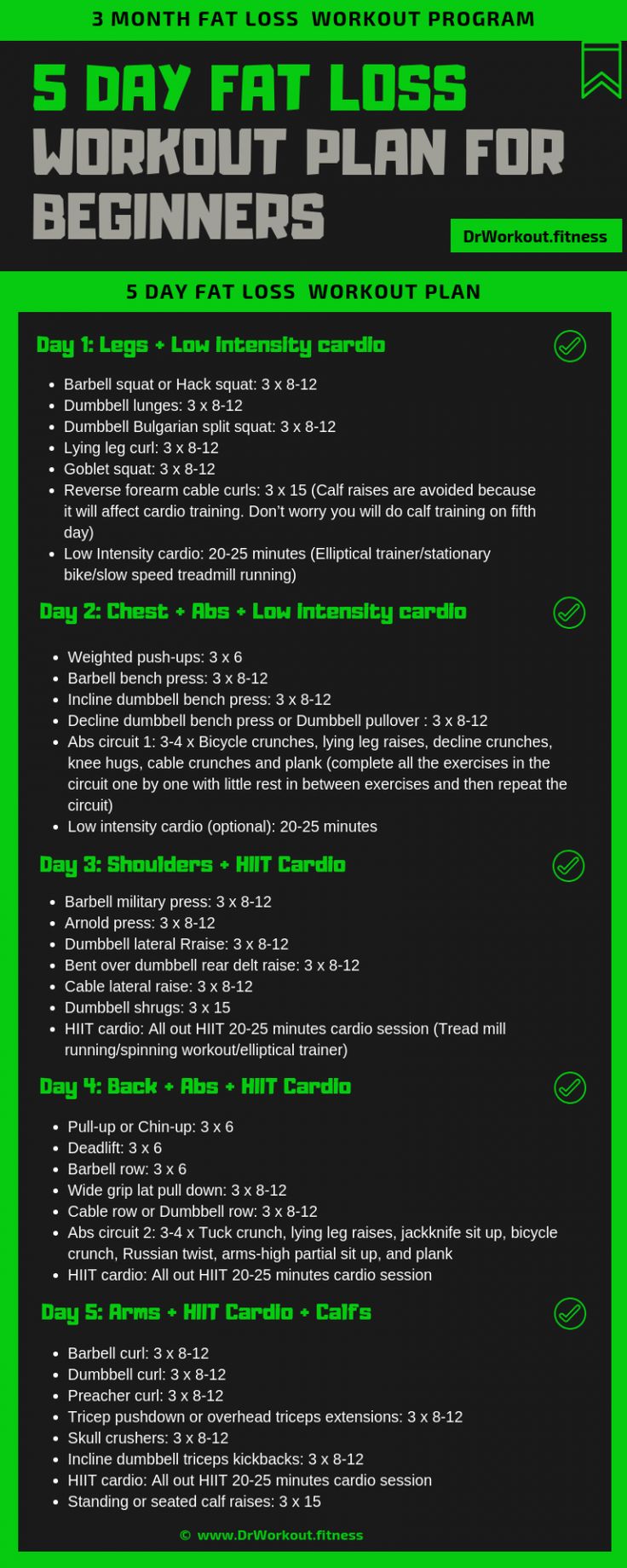 Workout Plans For The Gym For Beginners, Day One At The Gym, Begginer Gym Routine Workout Plans, Effective Gym Workouts For Women, One Month Gym Workout Plan, Fat Loss Workout Schedule, Weight Lifting Schedule For Fat Loss, 5 Day Split Workout Routine Women At Home, Womens Workout Plan Gym