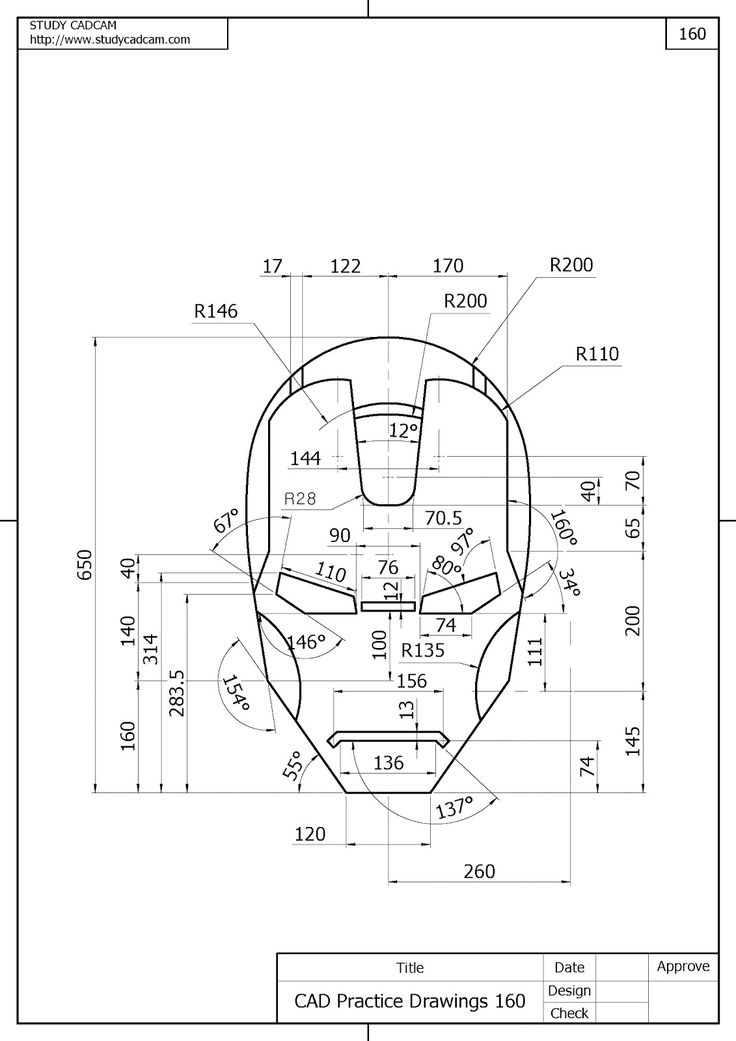 an image of a car's head and body in blueprint, with measurements for the