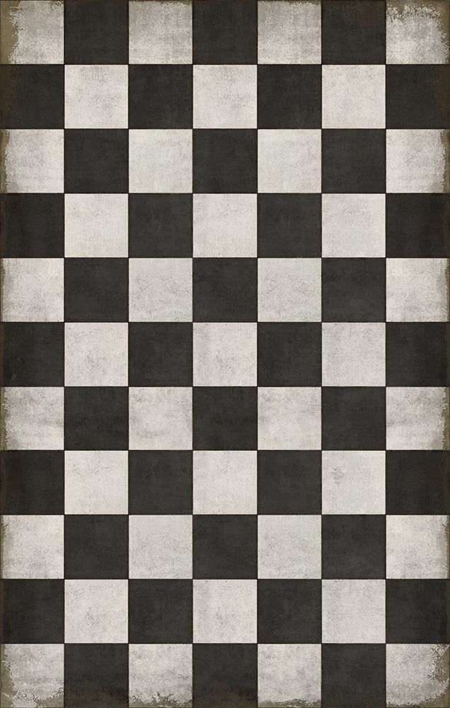 a black and white checkerboard pattern with grungy edges