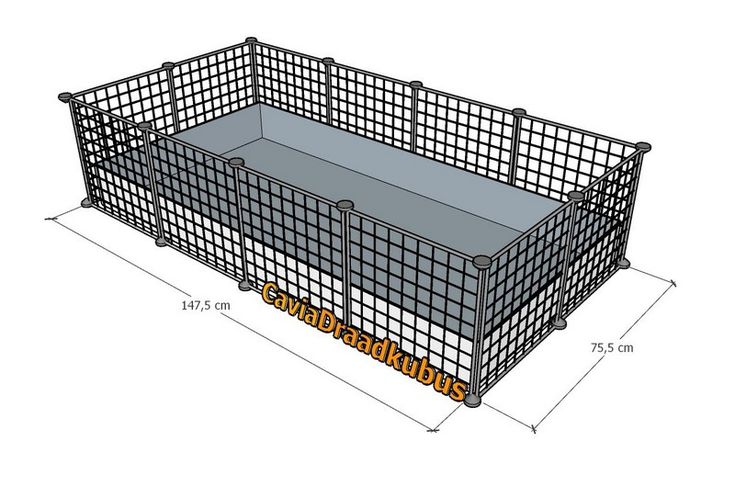 a large metal cage is shown with measurements for the top and bottom section, as well as