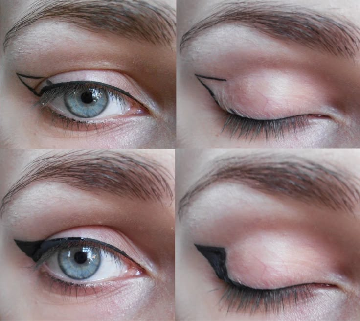 Makeup For Hooded Eyelids, Eye Eyeliner, Winged Eyeliner Makeup, Hooded Eye Makeup Tutorial, Eyeliner For Hooded Eyes, Eyeliner Styles, Hooded Eye Makeup, Makijaż Smokey Eye, Hooded Eyes