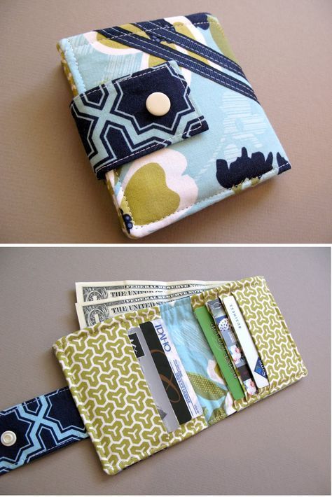 two photos of wallets with money in them and one showing the inside of it