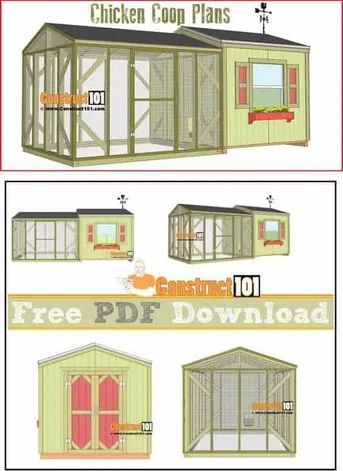 the chicken coop plans are easy to build, and can be used as a small house